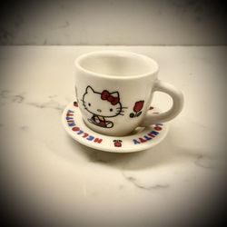 2026 Hello Kitty mini ceramic tea set with saucer