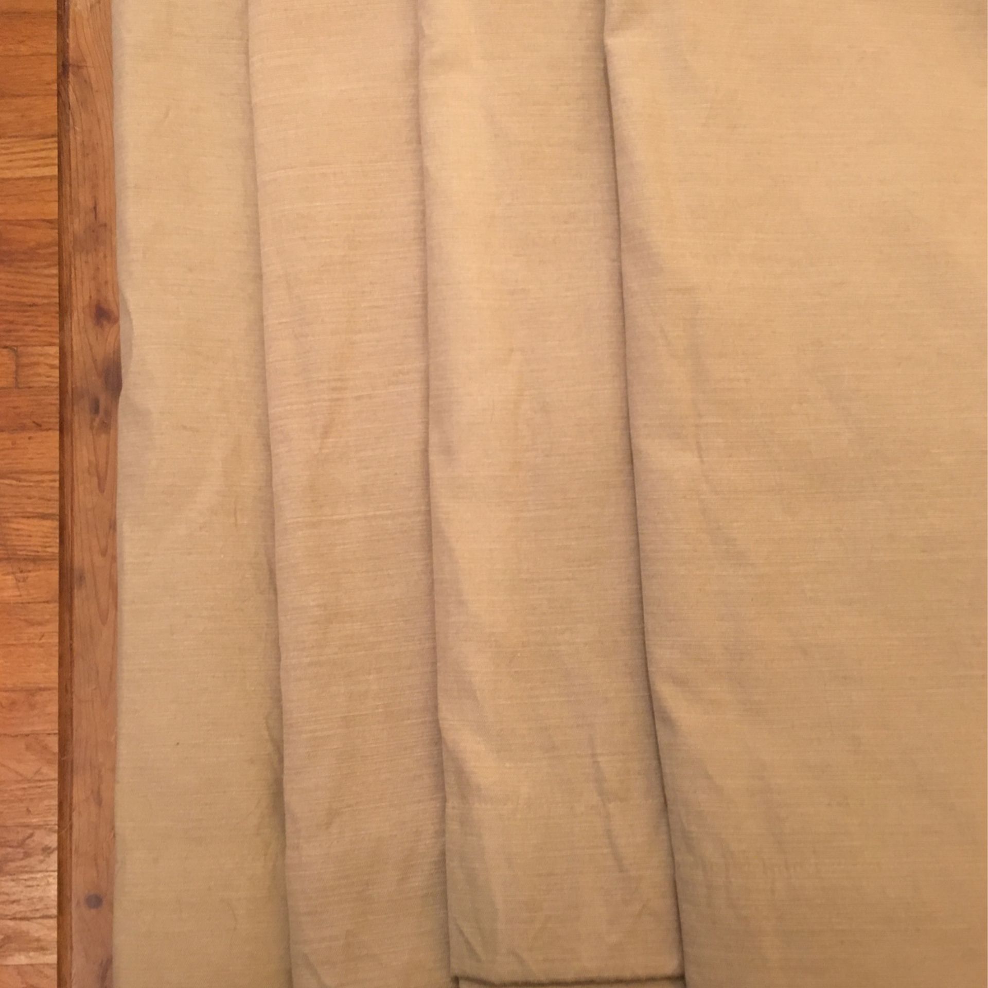 4 Long Tan Colored Curtain Panels from Target