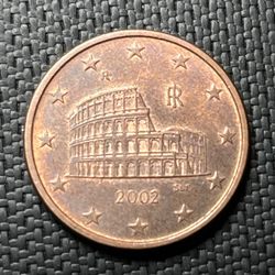 2002 Five Cent Euro Coin 
