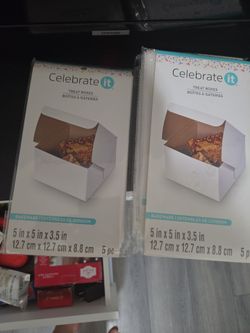 Treat boxes 5x5x3.5 in