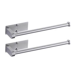 Wall Mount Stainless Steel Kitchen Paper Towel Holder Under Cabinet