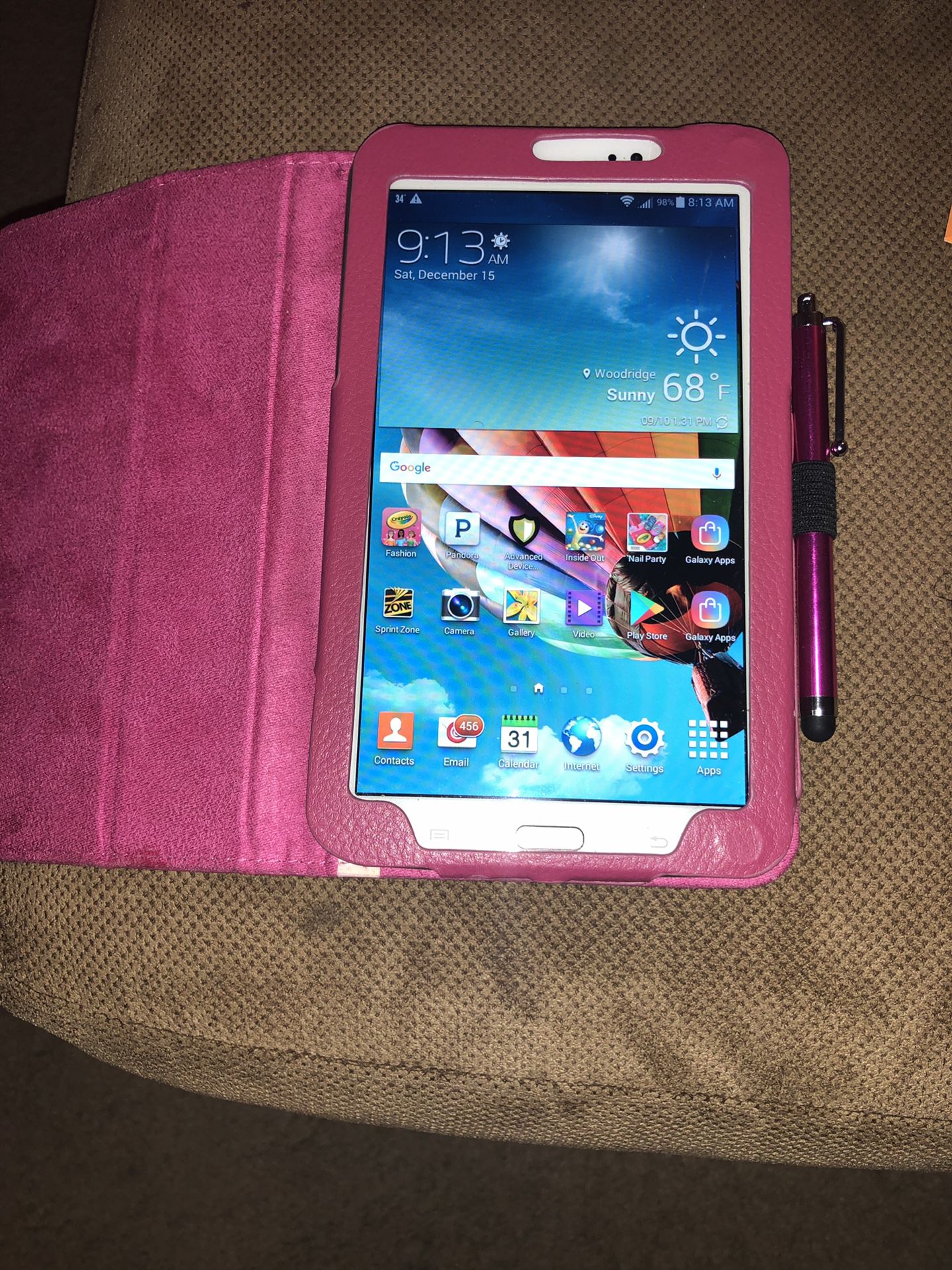 Samsung Galaxy S3 Tablet with stylus and case