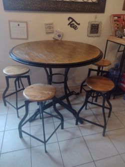 Table And 4 Stools 