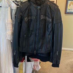 Women's Medium Leather Motorcycle Jacket