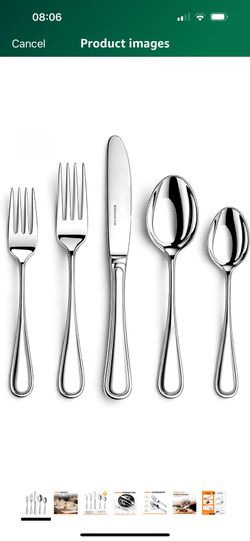 Brand New Silverware set for 8,40 Pieces Premium Stainless Steel Silverware set,Mirror Polished Cutlery Set,Heavy Duty Flatware Set for 8