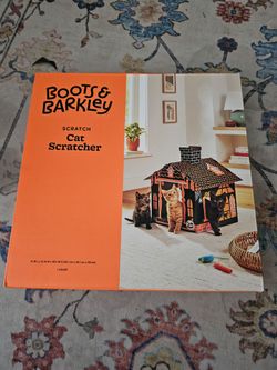 Cat scratcher. Haunted house.  $5 brand new.