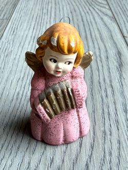 Vintage Mid Century Chalkware Angel Made In Japan