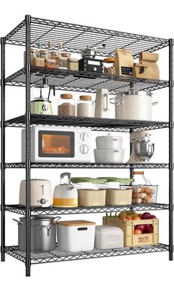 6 tier metal shelf 36x16
