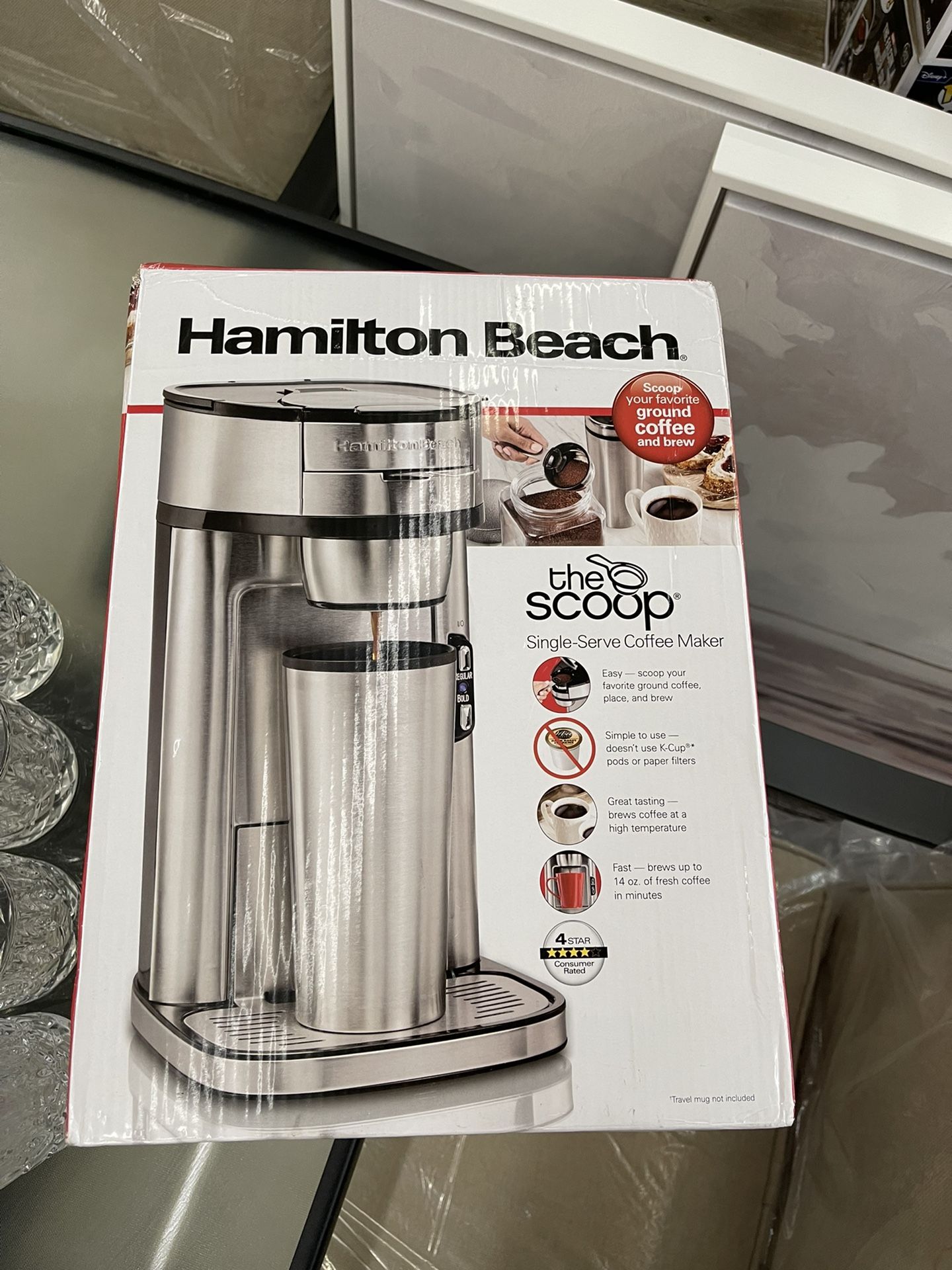 Hamilton Beach The Scoop Single Serve Coffee Maker, Single Serve