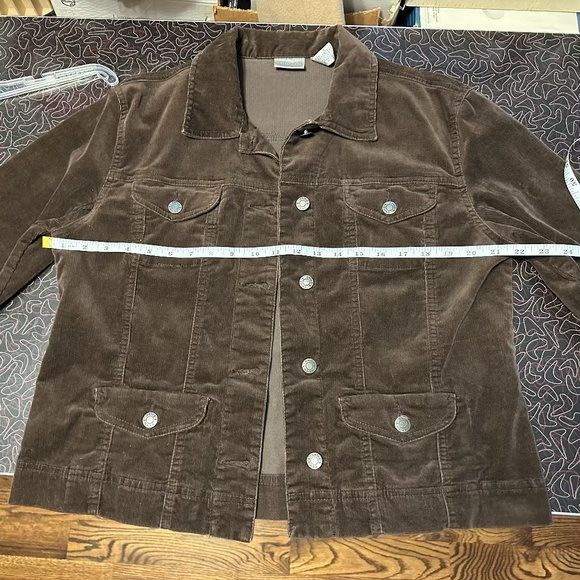 Chico's Brushed Corduroy Jean Jacket
