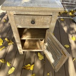 Ashley Furniture Rustic Nightstand – Farmhouse Style