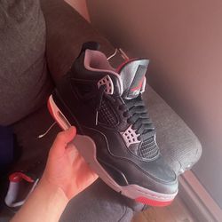 Jordan 4 bred re & black cement 3s 180 both