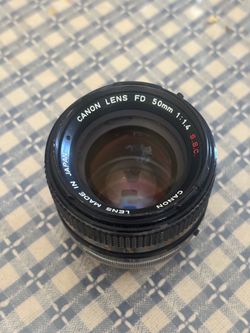 Canon FD 50mm f1.4 SSC lens