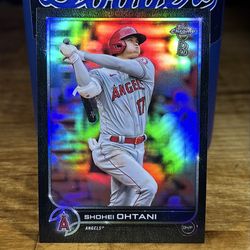 2022 Topps Chrome Ben Baller Short Print Shohei Ohtani Black Refractor