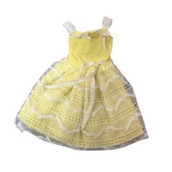 Vintage 1970 Skipper #1974 Eeny Meeny Midi Yellow Dress Only