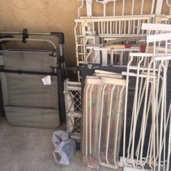 Gates, Folding Chair, Old Computer Monitor