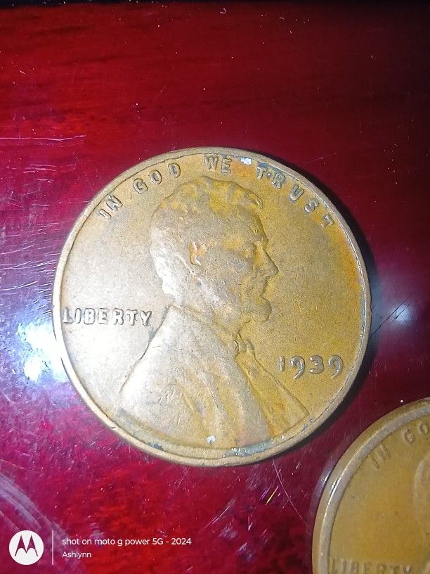 1939 No Mint Wheat Penny