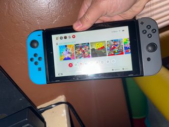Nintendo switch with six games