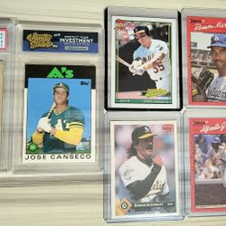 1987 Topps Jose Canseco All-Star Rookie Baseball Card #620 Oakland A's (Graded) 