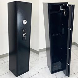 (NEW) $199 Large Biometric Safe Fingerprint w/ Lock Box Quick Access, 14x12x57”, Weight 100 Lbs 