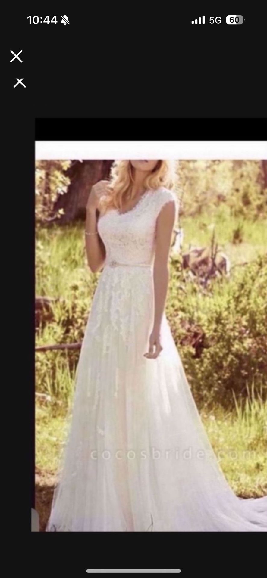 WEDDING DRESS new SIZE IS 12