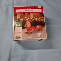 Lighted Inflatable Wiener Dog