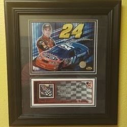 Jeff Gordon Racing Reflections 2004 Framed Picture evolutions of racing