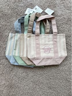 Trader Joe’s Summer Canvas 2026 Striped Tote Bag