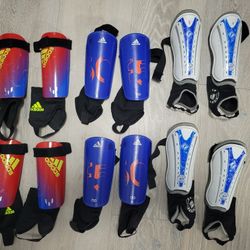 6 pairs of Soccer shin guards adidas Messi, F50