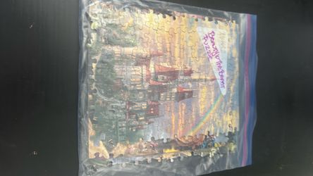 Disney beauty and the beast kinkade puzzle