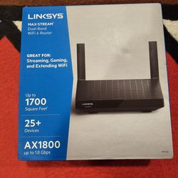 Linksys MR7350 AX1800 Dual-Band Mesh Max-Stream Wi-Fi 6 Router