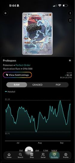 Probopass Illustration Rare Pokémon Card 096/088