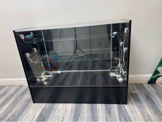 Display case with lights