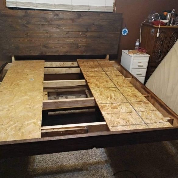 King Or Queen Size Floating Bed Frames