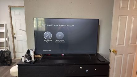 4k 55” Samsung TV, FireTV stick included