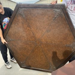 Wood Game Table With Top