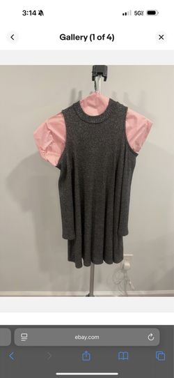 Aqua Medium - Sleeved Dress With Open Shoulders - Recently Dry Cleaned