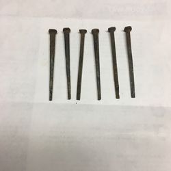 Twenty Antique Square Nails
