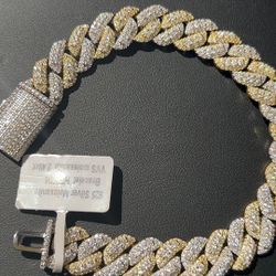 Silver Moissanite Bracelet 