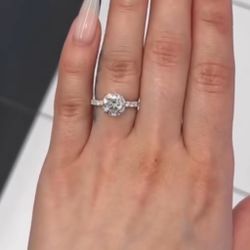 2.5 CT Lab Diamond Engagement Ring
