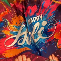 Happy Holi Backdrop Banner 