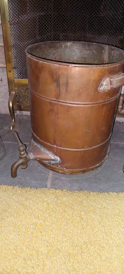 Copper "Rain Barrel" Style Planter