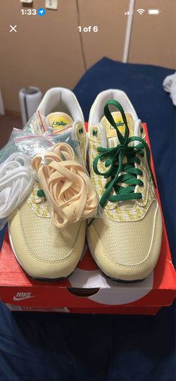 Nike air max 1 PRM lemonade/pine green men’s size 10.5