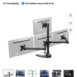 Vivo Steel Quad Monitor Mount 