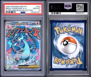 PSA 10 Mega Charizard X ex #023 Black Star Promo – Mega Charizard UPC – Pokemon TCG Card