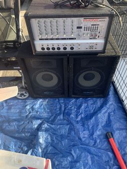 Phonic 620 Amplifier With Speakers