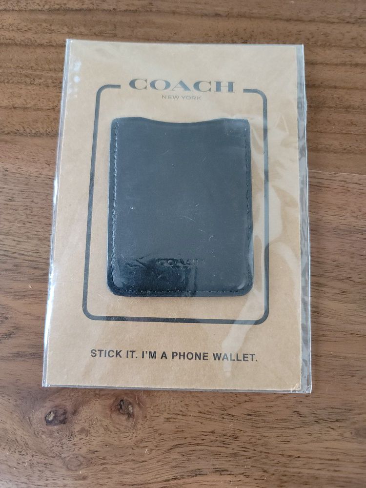 Coach cell phone wallet new