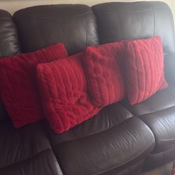 Four Red Pillows