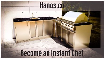 Outdoor stainless steel kitchen