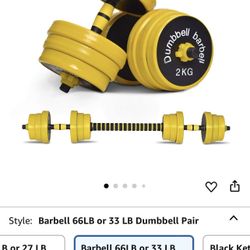 Brand New 66 Pound Dumbbell Set